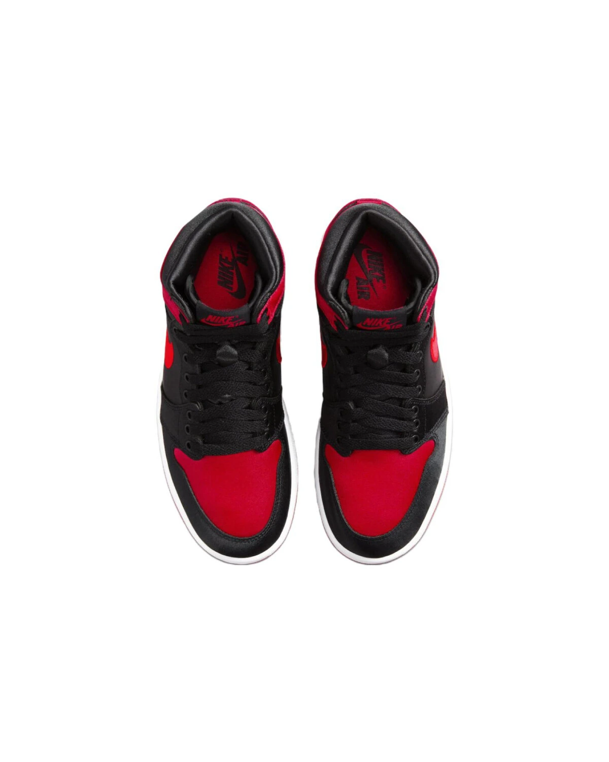 Jordan Air Jordan 1 унисекс кроссовки высокие чёрно-красные картинка
