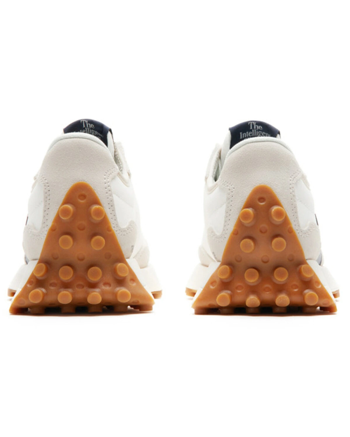 New Balance NB 327 женские кроссовки из натуральной кожи серо-белые картинка