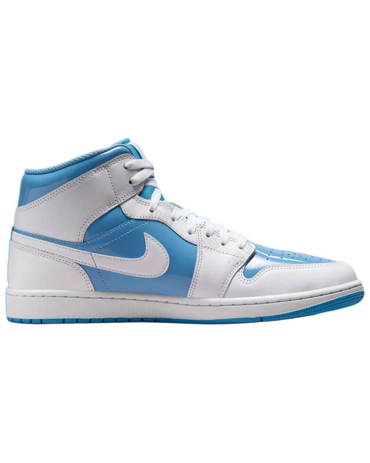 Jordan Air Jordan 1 Mid Legend Blue унисекс кроссовки бело-синие антискользящие картинка
