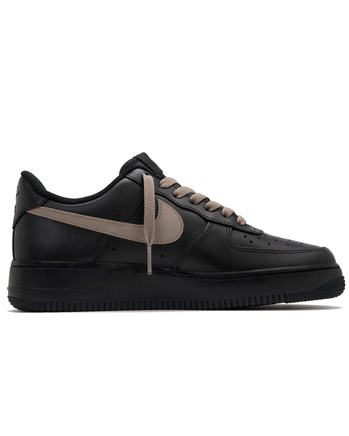 Nike Air Force 1 unisex кроссовки ретро уличные черно-коричневые картинка