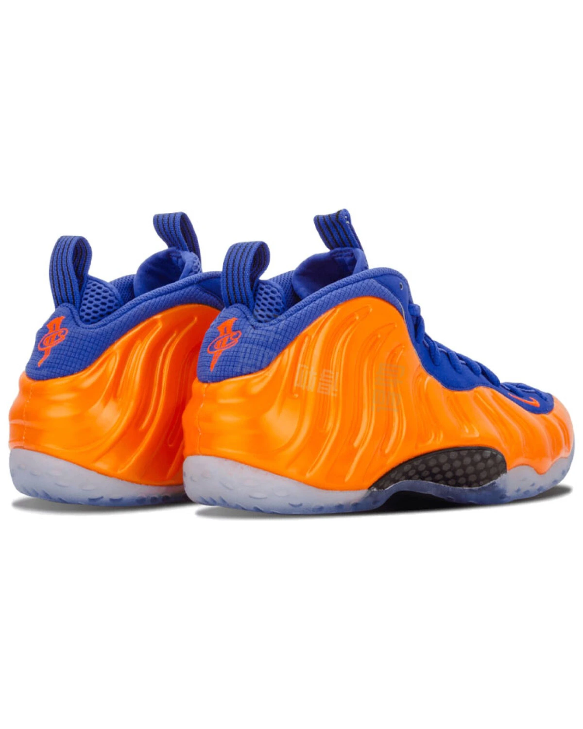 Nike Air Foamposite One мужские кроссовки баскетбольные сине-оранжевые картинка