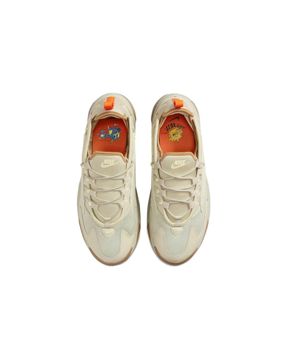 Nike Zoom 2K unisex повседневные кроссовки бежевые с синими вставками картинка