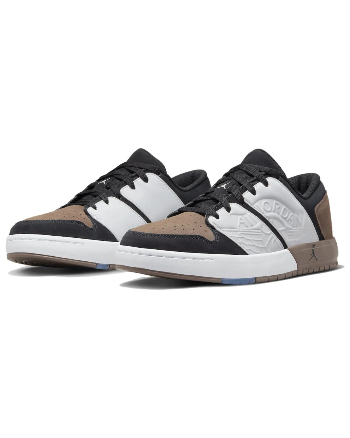 Jordan Nu Retro 1 unisex кроссовки коричневые с чёрно-белыми вставками картинка