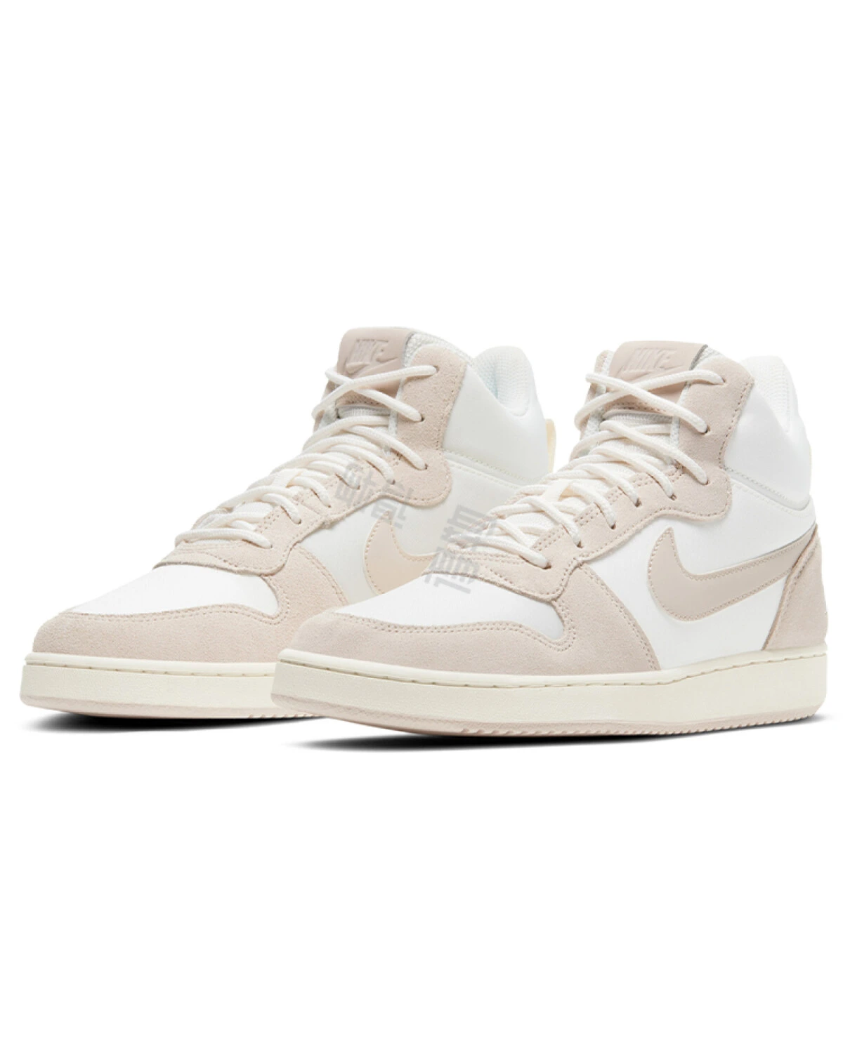 Nike Court Borough Mid Prem женские кроссовки бежевые из текстиля картинка