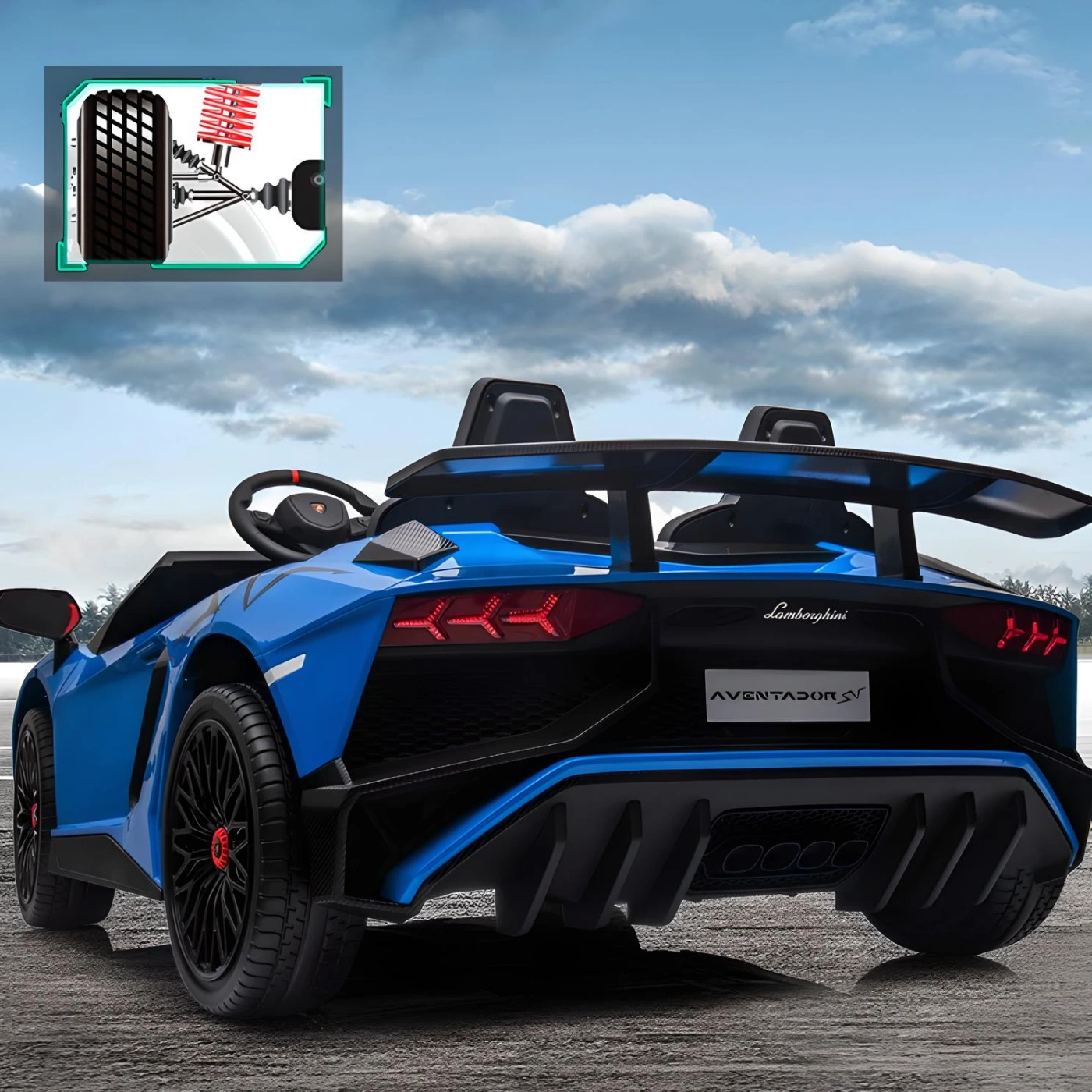 Двухместный детский электроавтомобиль Lamborghini картинка