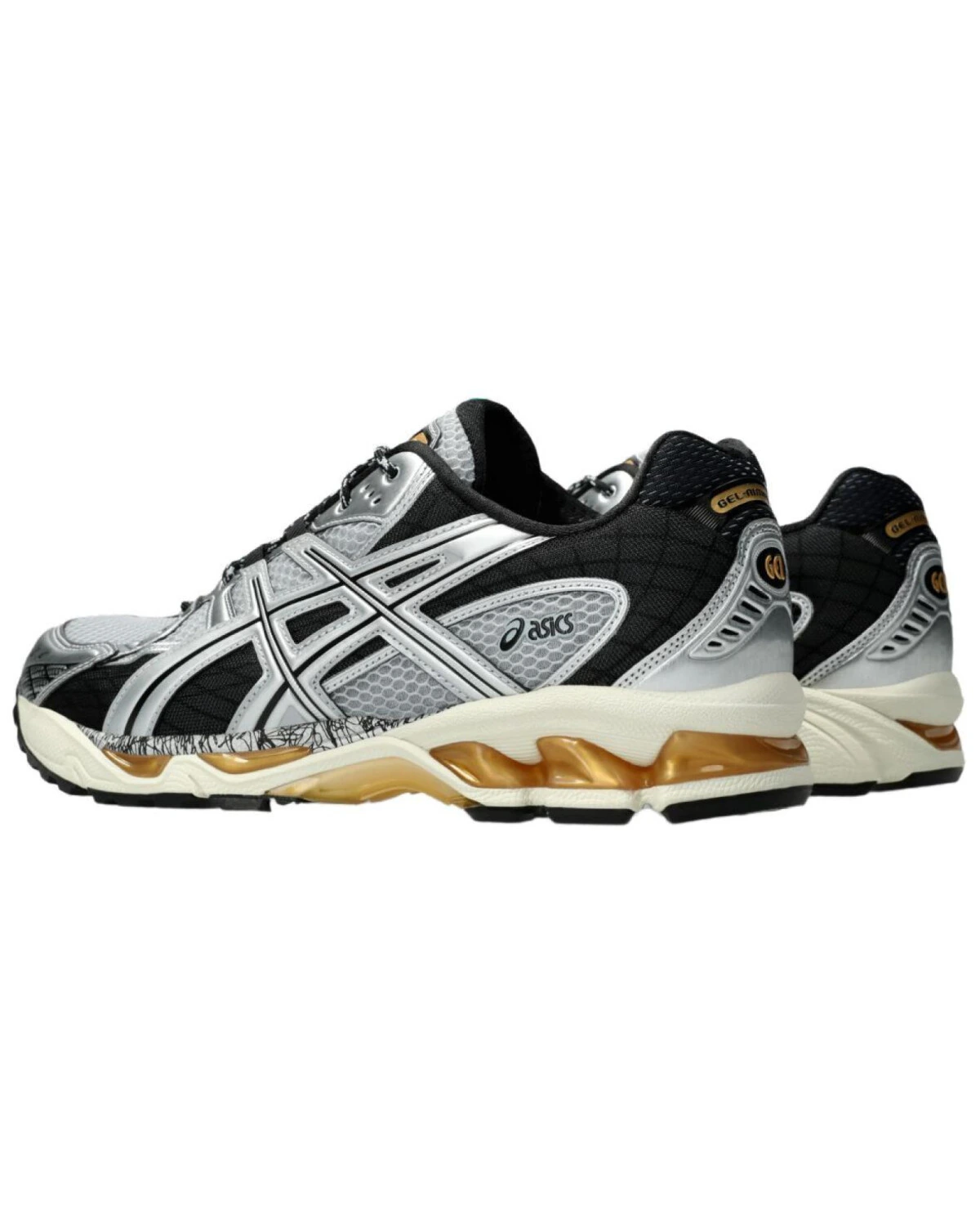 Asics GEL-Nimbus 10.1 унисекс кроссовки серебристо-чёрно-коричневые повседневные картинка
