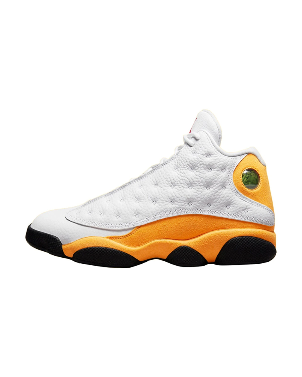 Jordan Air Jordan 13 Retro детские кроссовки высокие бело-жёлтые картинка