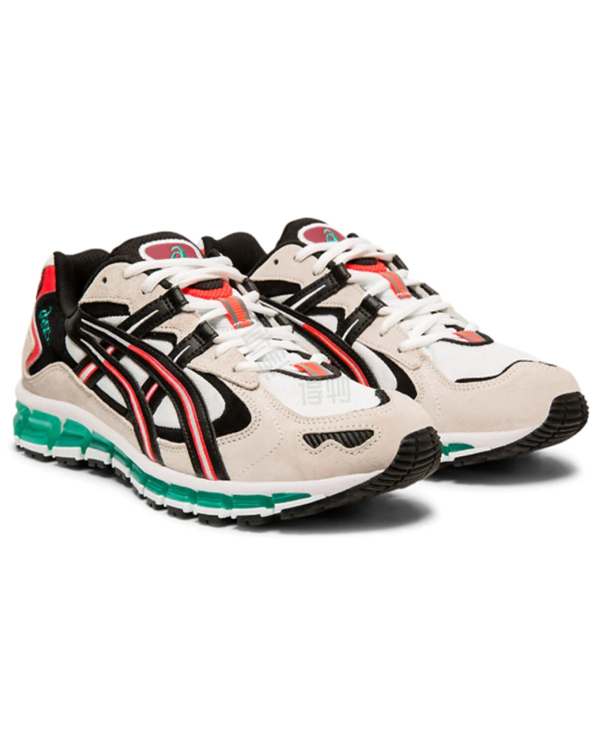 Asics Gel-Kayano 5 мужские кроссовки с амортизацией бело-зелено-красные картинка
