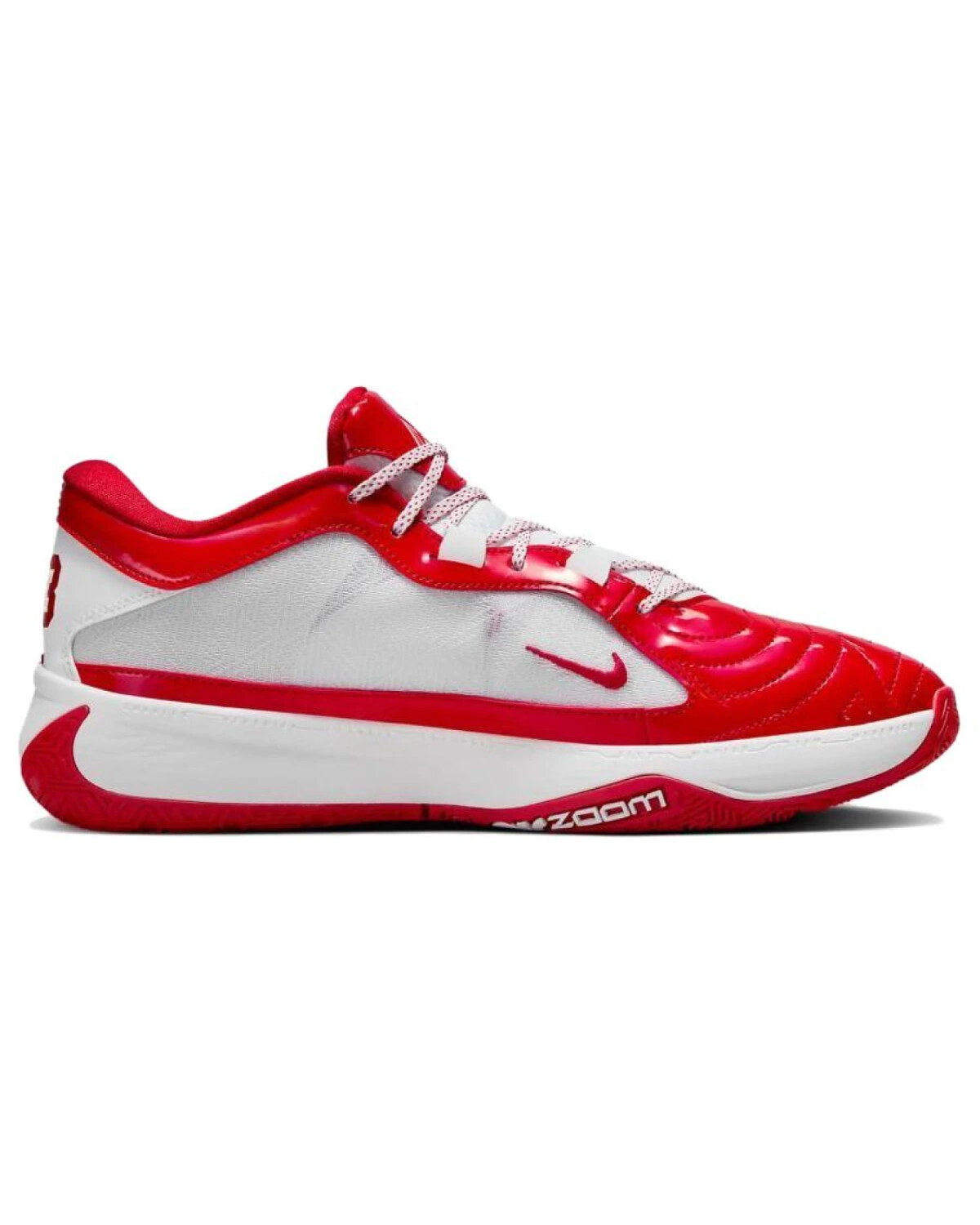 Nike Freak 5 унисекс кроссовки белые с красными вставками антискользящие картинка