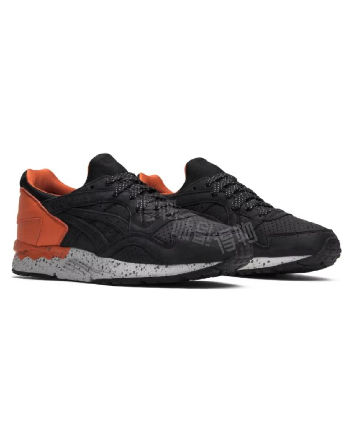 Asics Gel-Lyte 5 Undftd унисекс кроссовки черно-оранжевые картинка