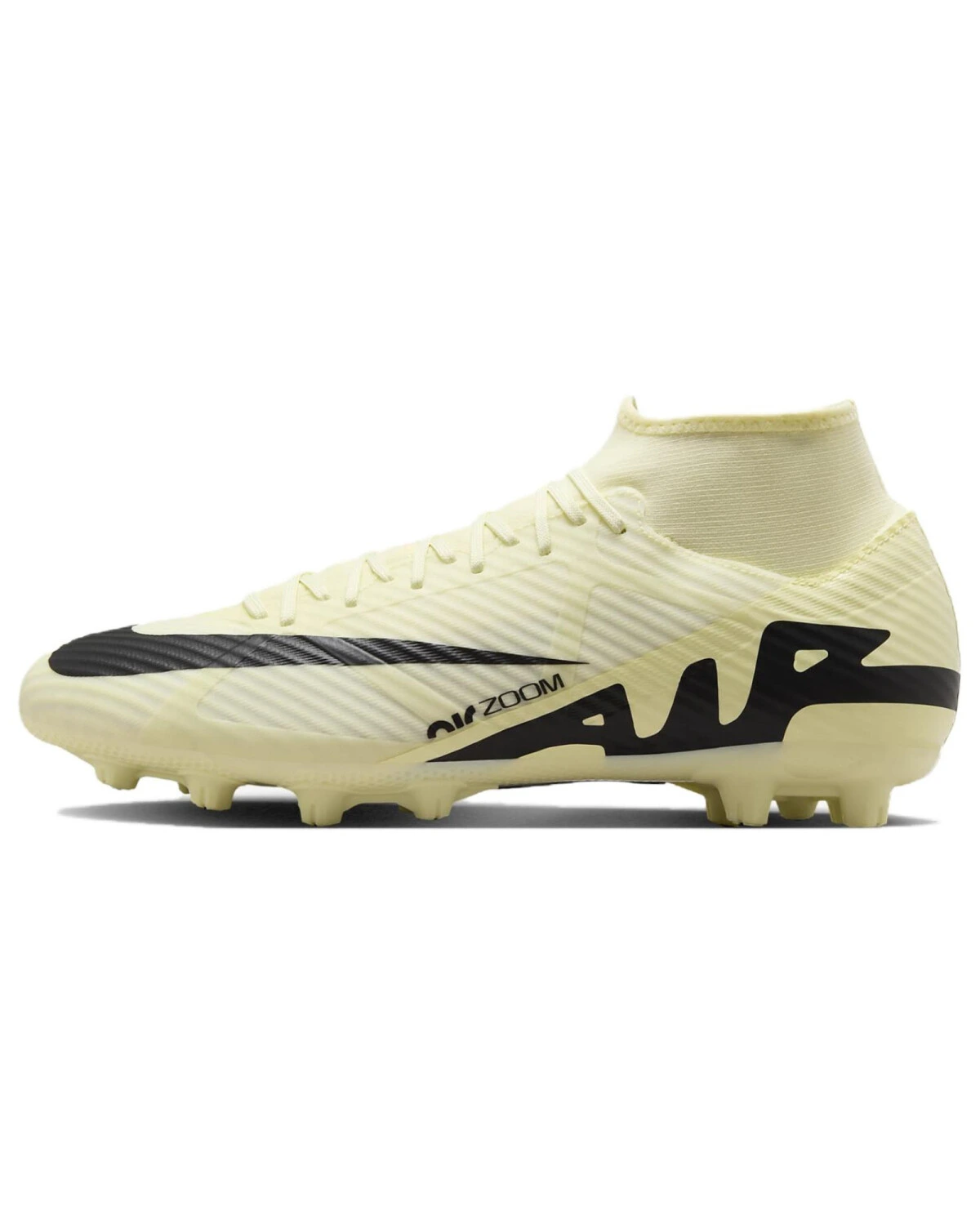 Nike Mercurial Superfly 9 унисекс футбольные бутсы жёлтые высокие картинка