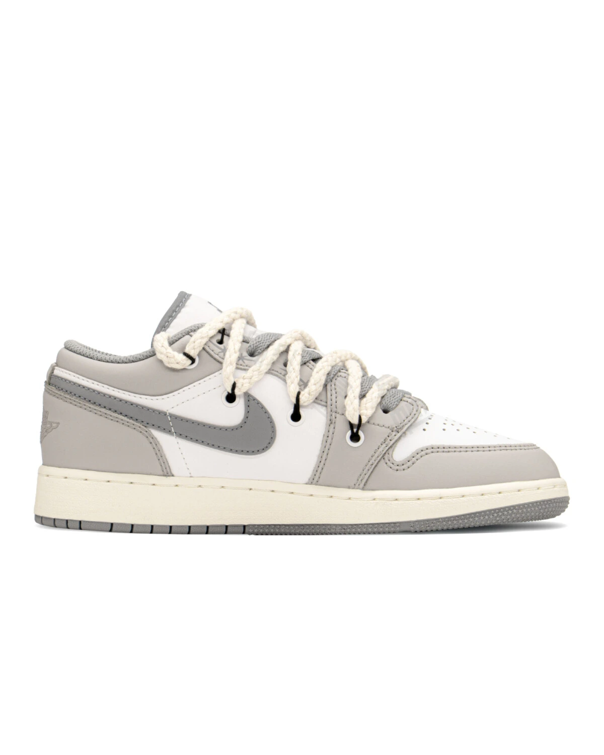 Jordan Air Jordan 1 FZBB женские кроссовки кожаные серо-розовые картинка