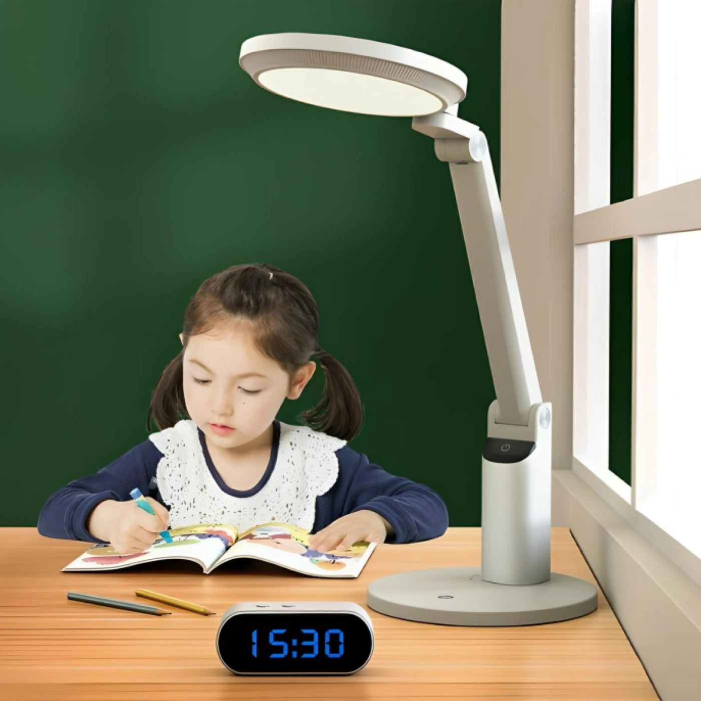 Настольная лампа с функцией защиты глаз картинка