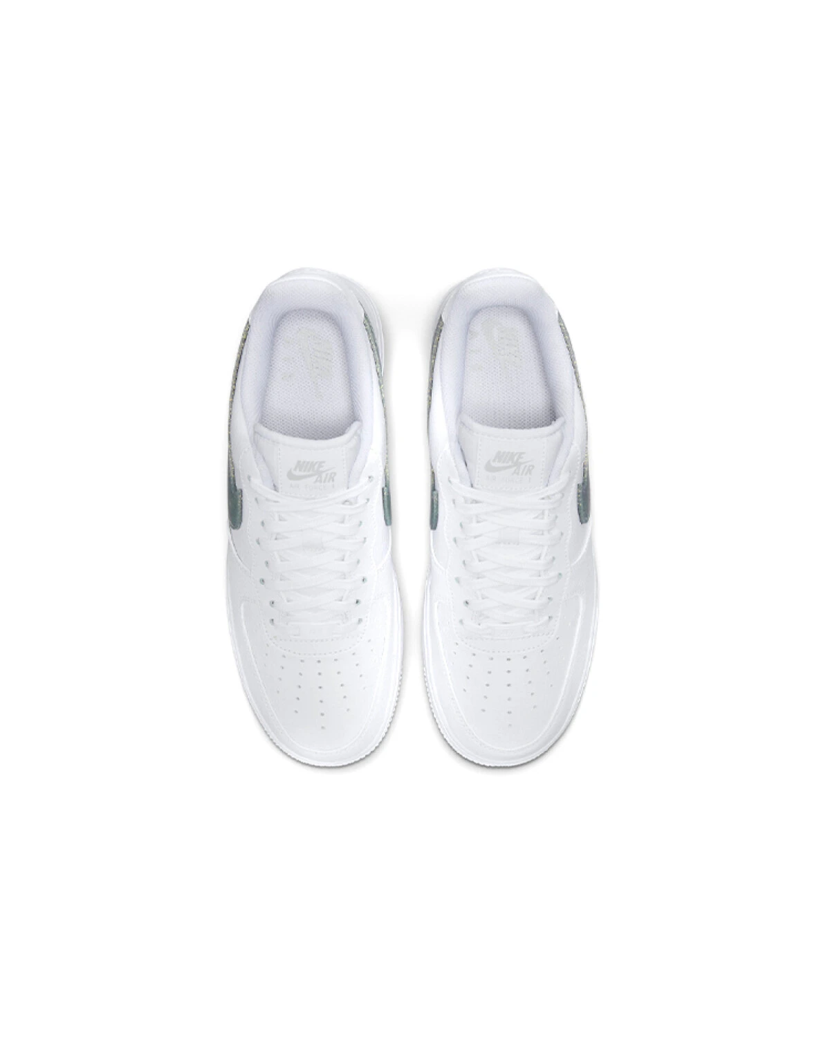 Nike Air Force 1 женские кроссовки белые из натуральной кожи картинка