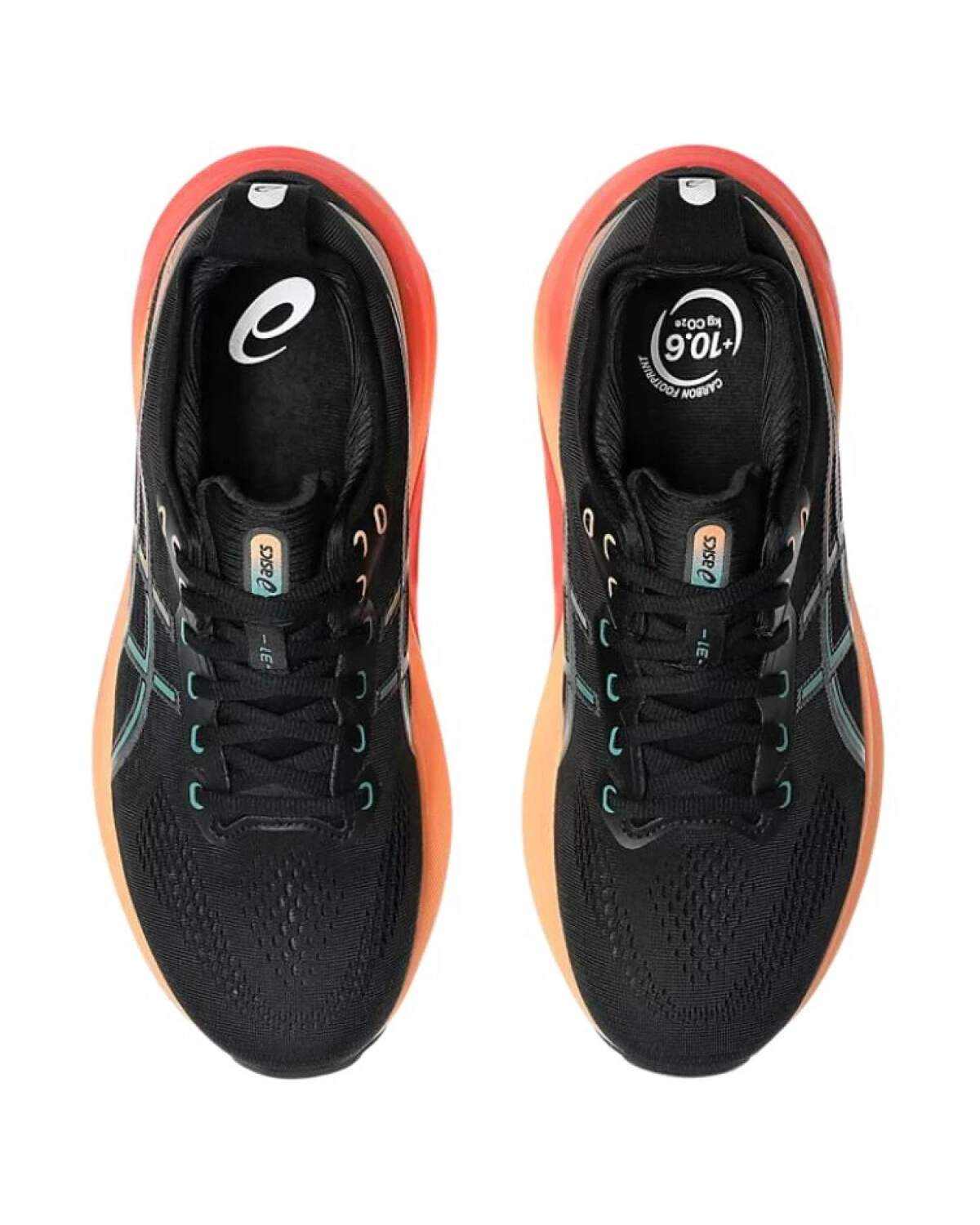 Asics Gel-Kayano 31 мужские кроссовки для бега черно-оранжевые картинка