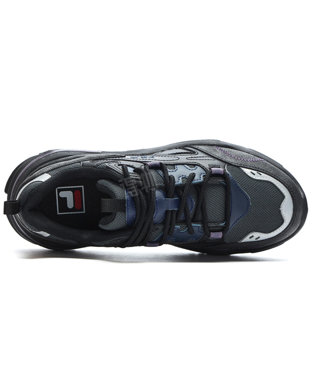 FILA Collina женские повседневные кроссовки тканевые серо-черные картинка