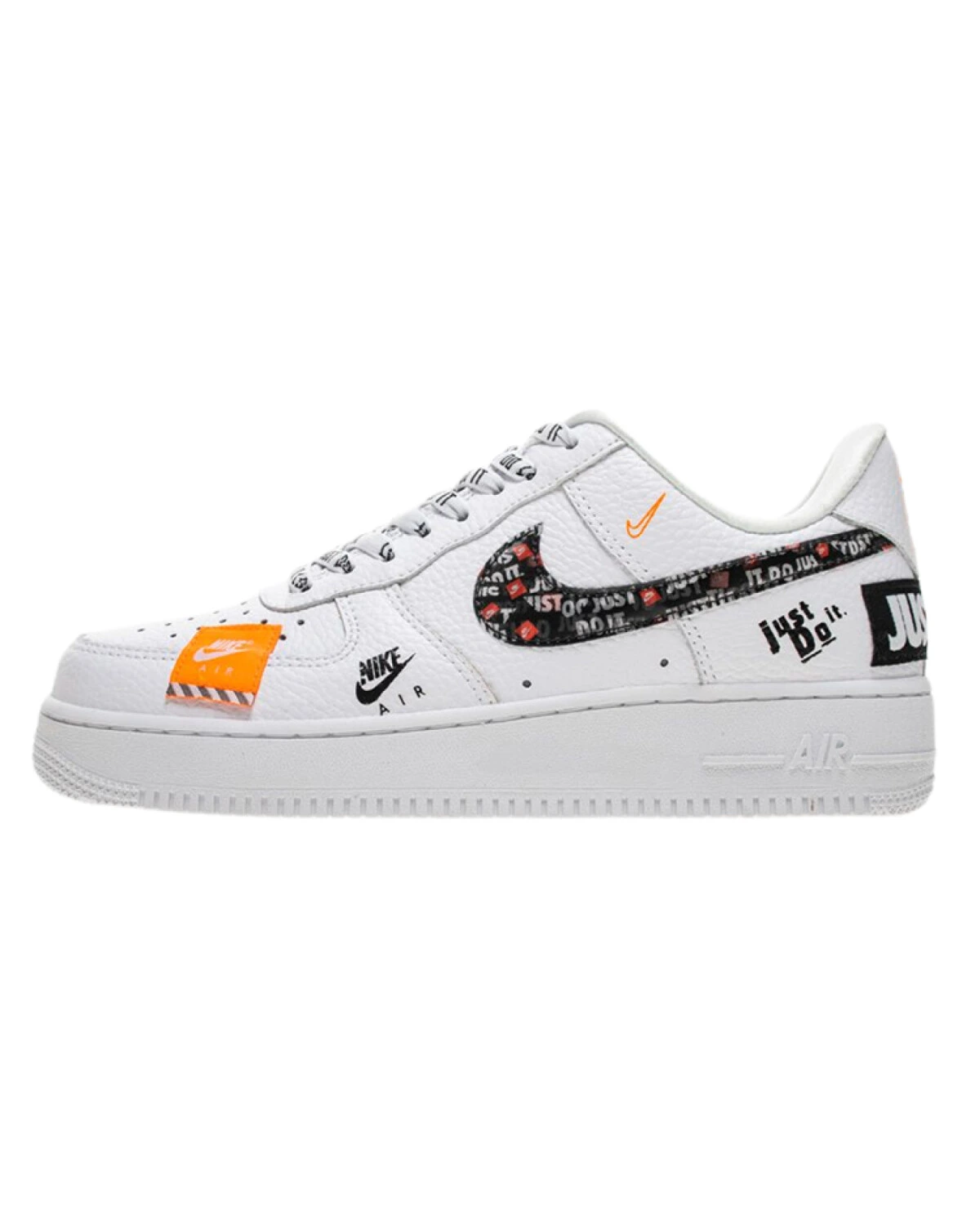 Nike Air Force 1 unisex кроссовки белые на шнуровке из синтетики картинка