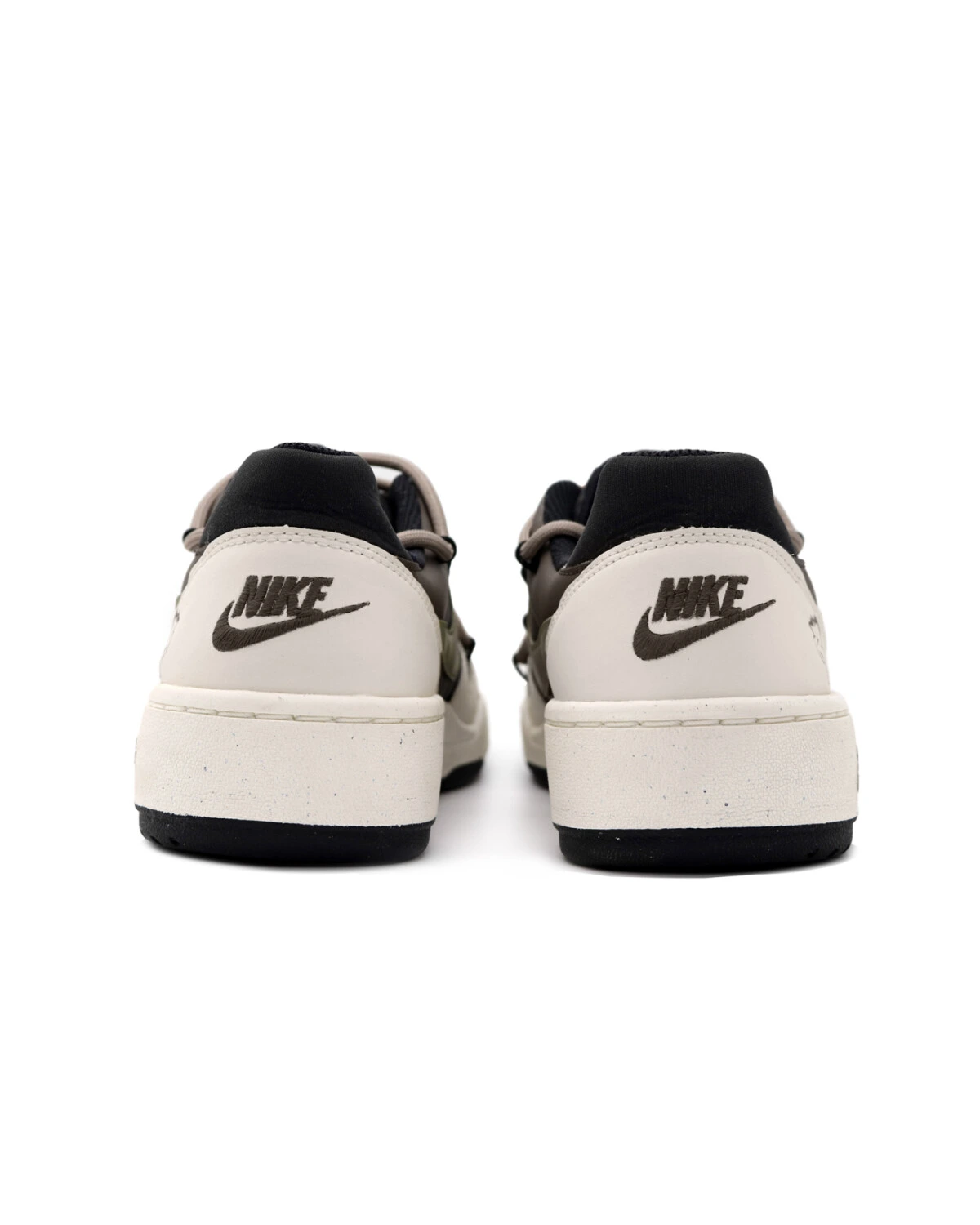Nike Full Force мужские кеды ретро-стиль коричнево-зеленые картинка