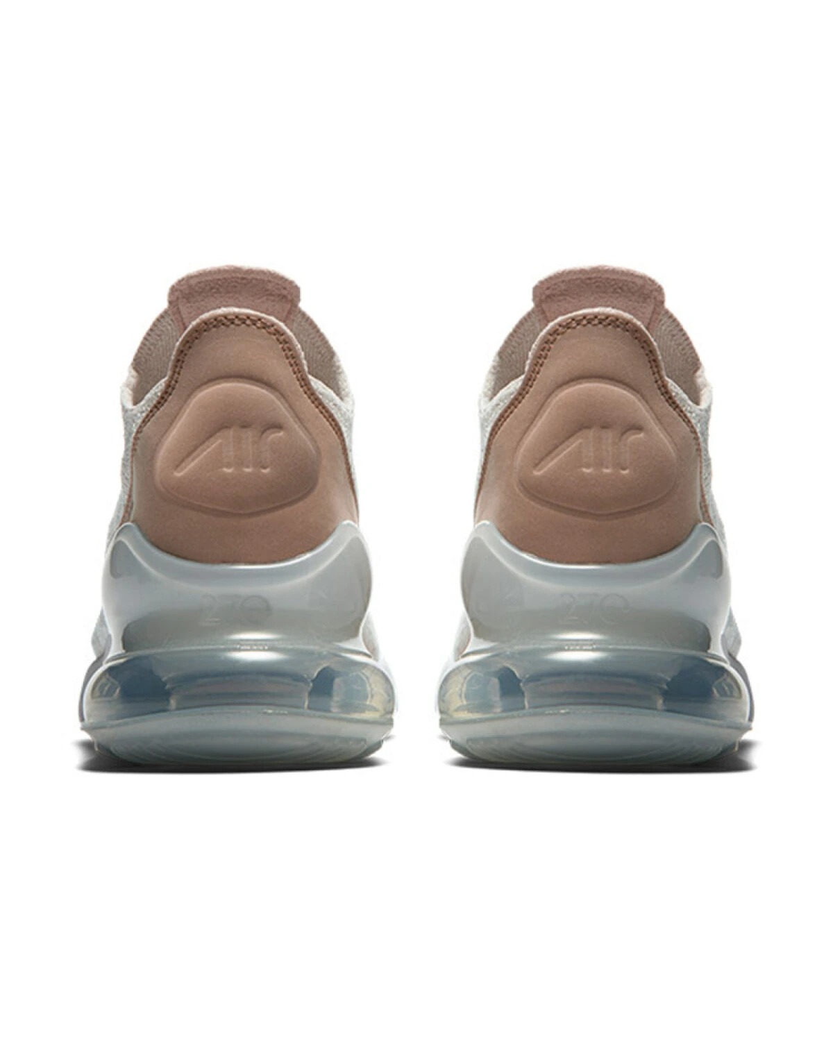 Nike Air Max 270 Flyknit Desert Dust женские кроссовки с воздушной подушкой бежевые картинка