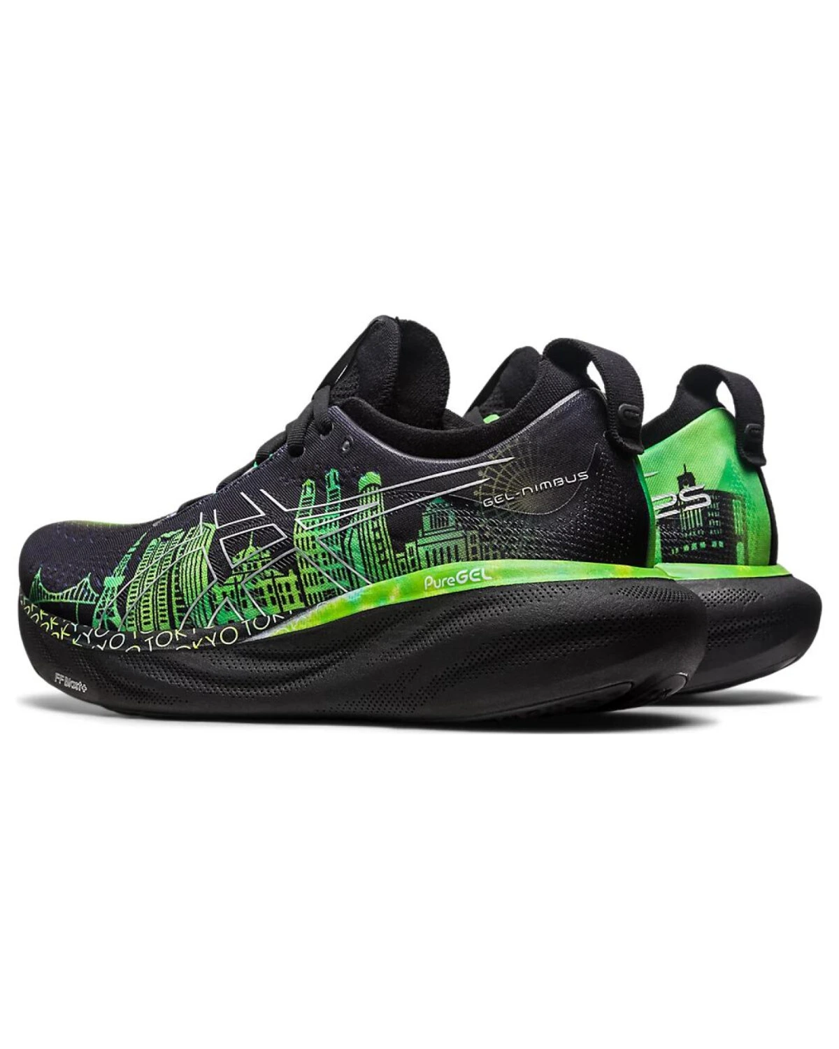 Asics GEL-Nimbus 25 'Tokyo Marathon 2023' мужские кроссовки для марафона черно-зеленые картинка