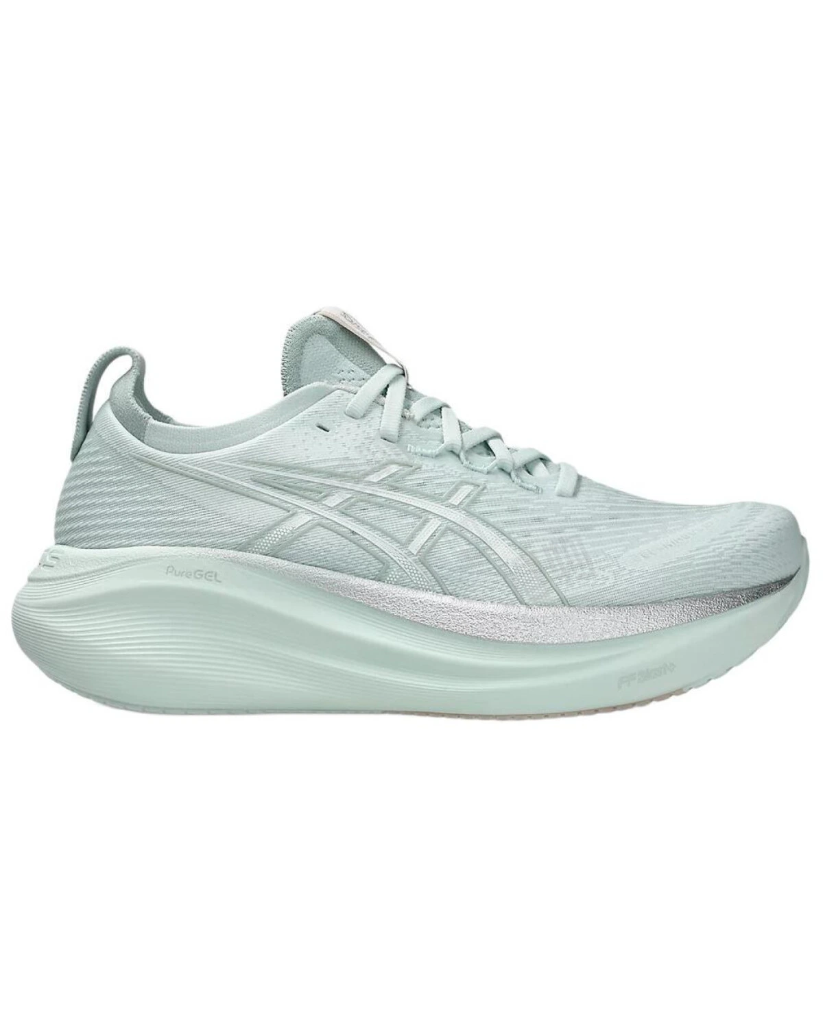 Asics GEL-NIMBUS 27 женские кроссовки для тренировок дышащие голубые картинка