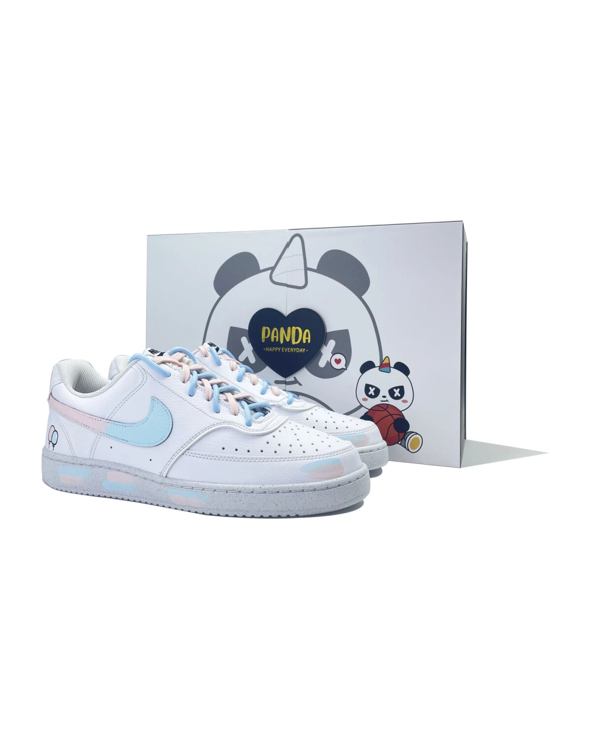 Nike Court Vision 1 унисекс кроссовки кожаные с анти-скольжением картинка