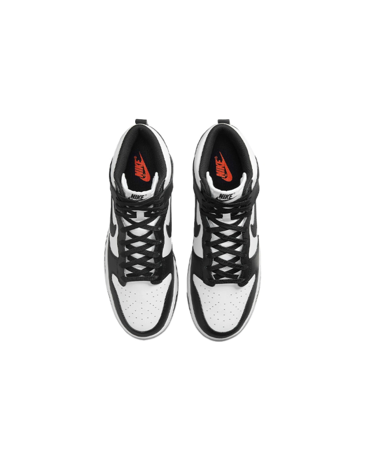 Nike Dunk Retro мужские кроссовки высокие черно-белые картинка