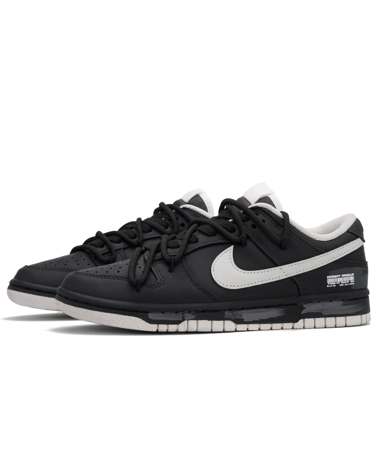 Nike Dunk "Black key" универсальные кеды черно-серые на шнуровке картинка