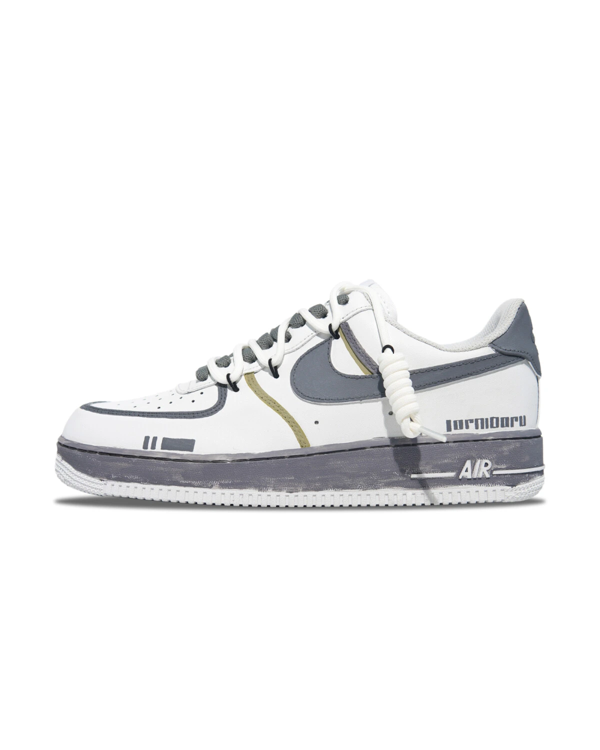Nike Air Force 1 мужские кроссовки белые износостойкие картинка