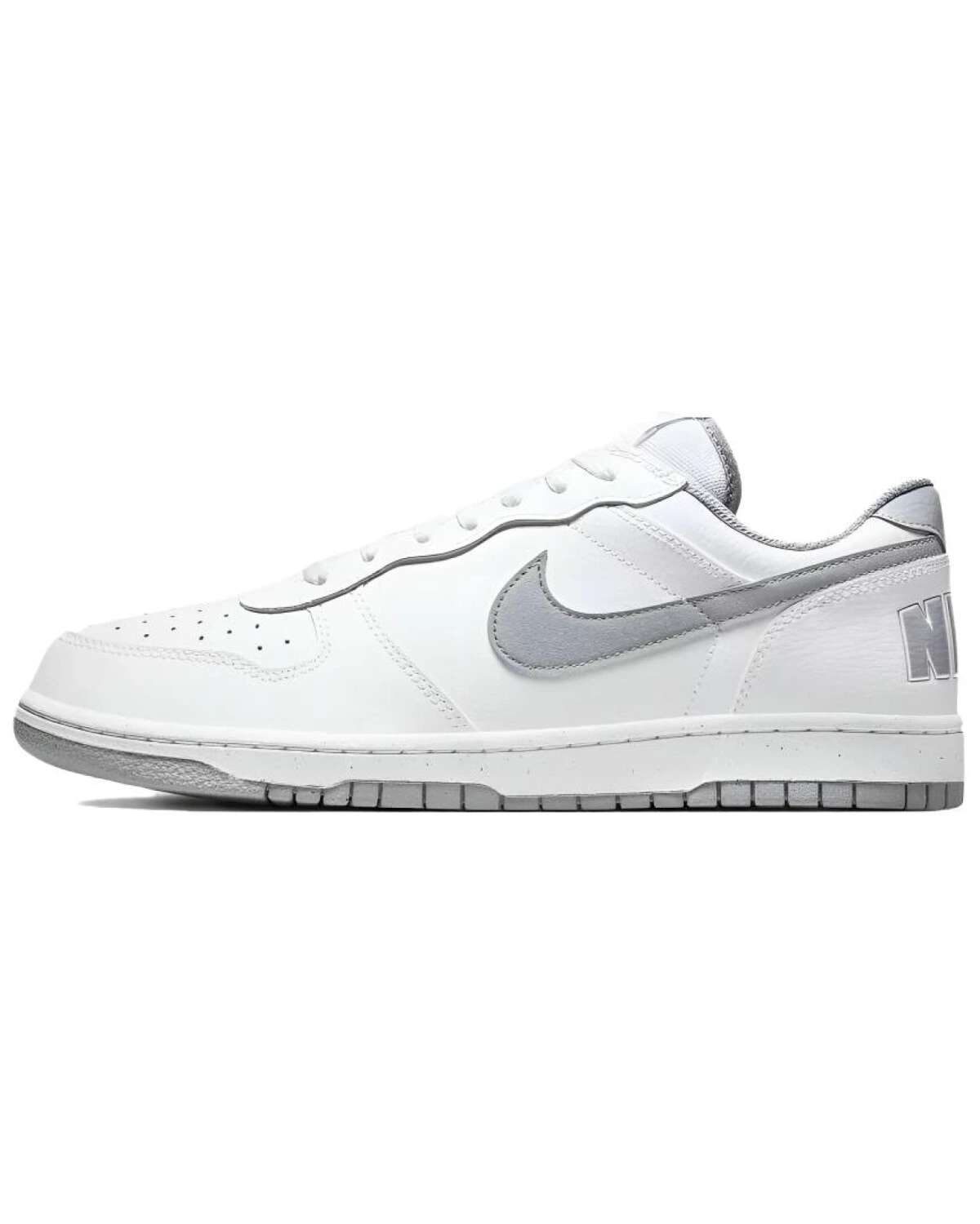 Nike Big Low мужские кеды сине-белые с ручной росписью картинка