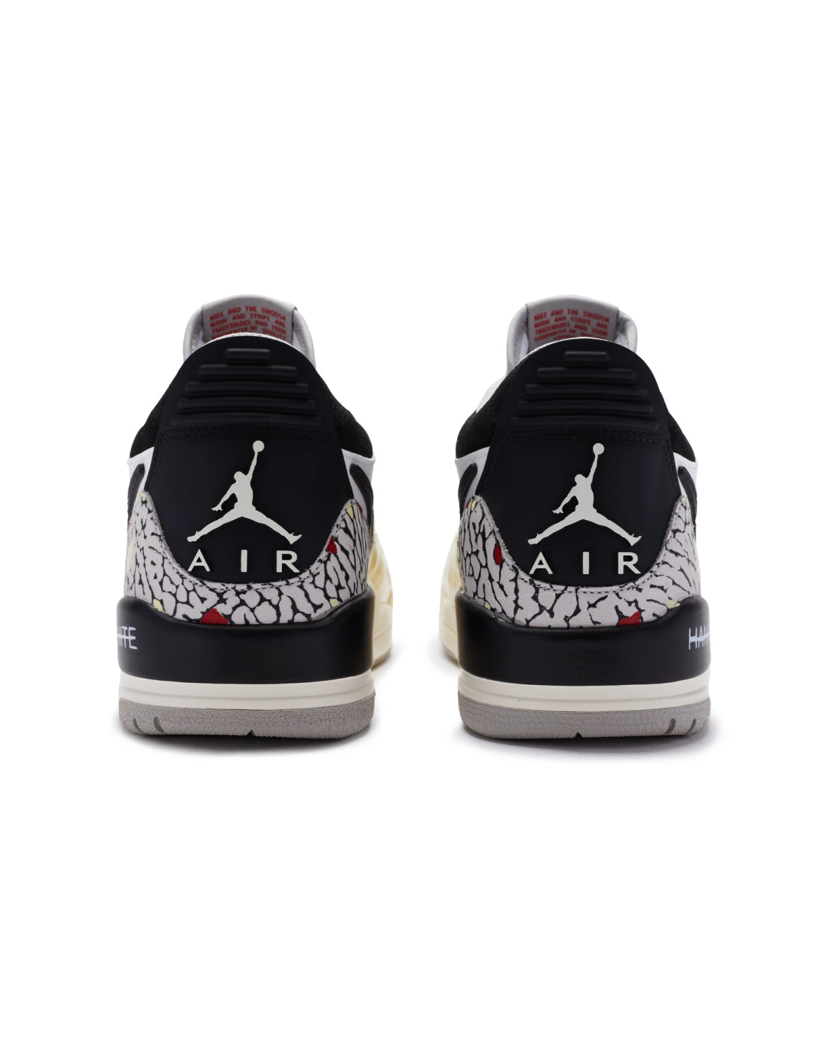 Jordan Legacy 312 мужские баскетбольные кроссовки черно-белые с желтым и красным картинка