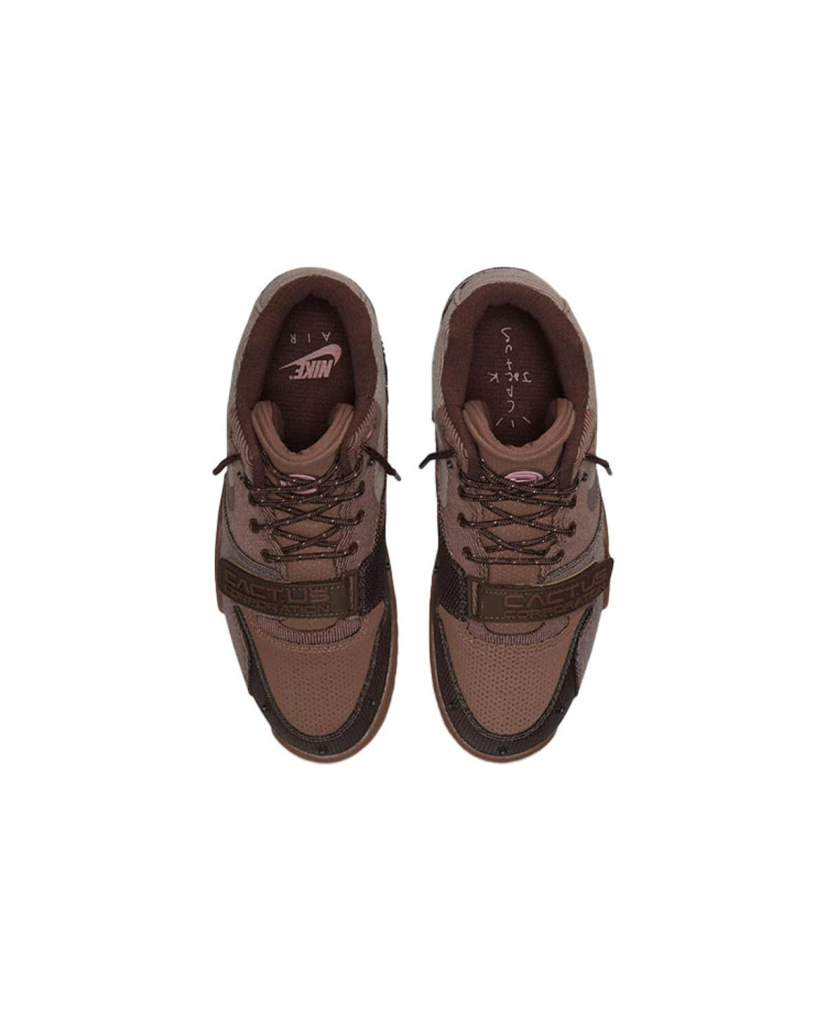 Nike Air Trainer 1 кроссовки коричневые высокие картинка