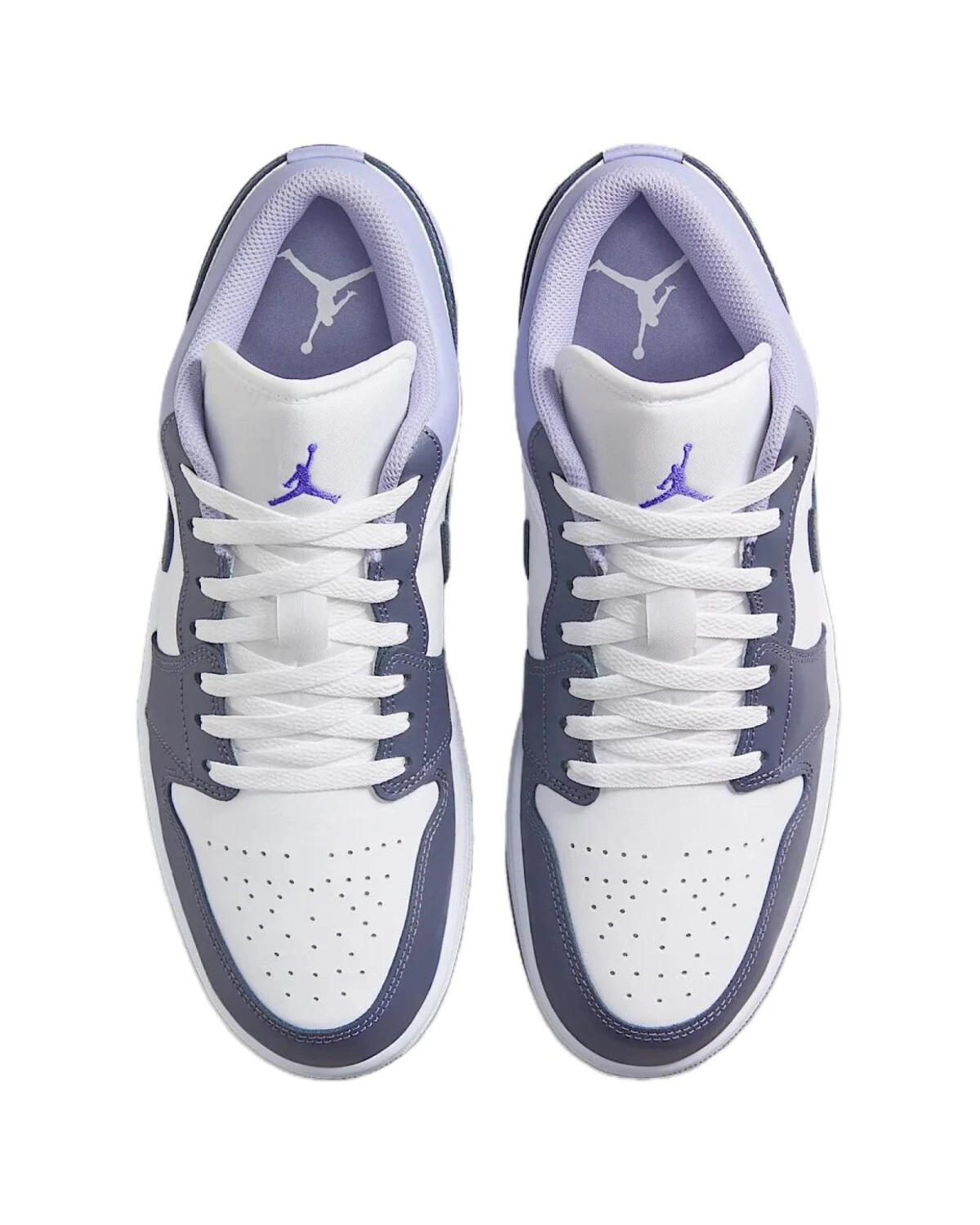 Jordan Air Jordan 1 Low унисекс кроссовки фиолетово-белые с шнуровкой картинка
