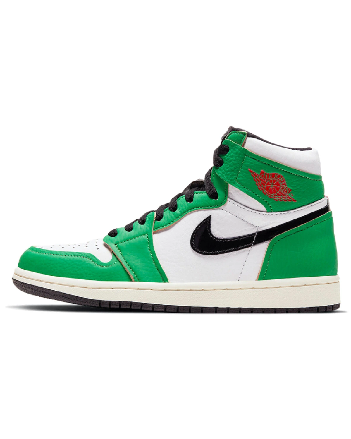 Jordan Air Jordan 1 Retro High OG Lucky Green женские кроссовки зелёно-белые картинка
