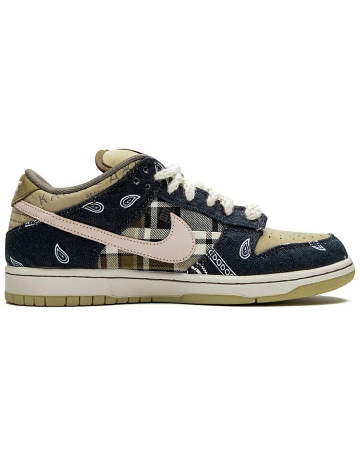 Nike Dunk SB "Jackboys" unisex кроссовки из замши с принтом банданы синие картинка