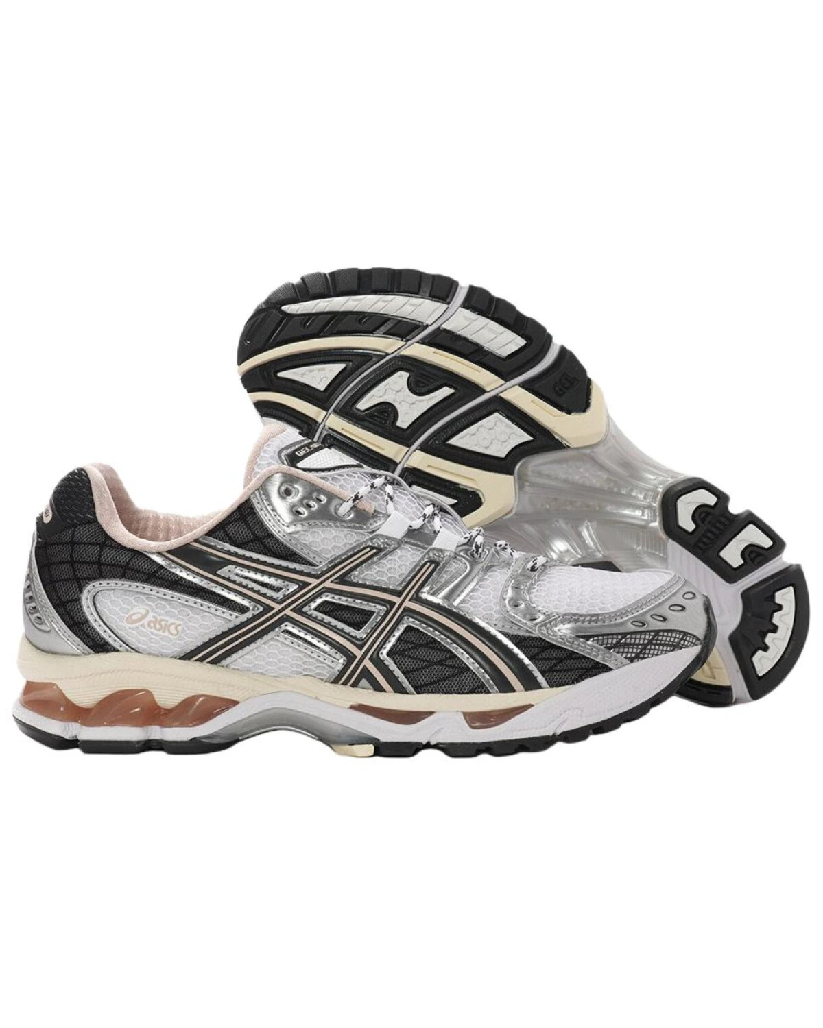 Asics GEL-Nimbus 10.1 кроссовки белые/черные/серые для бега картинка