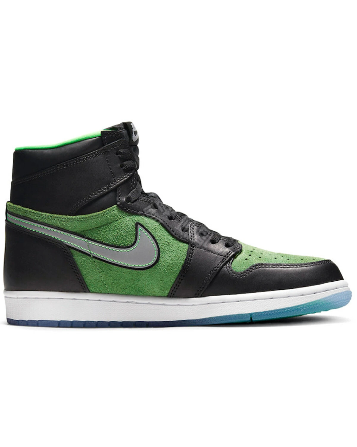 Jordan Air Jordan 1 мужские кроссовки высокие зеленые с Zoom Air картинка