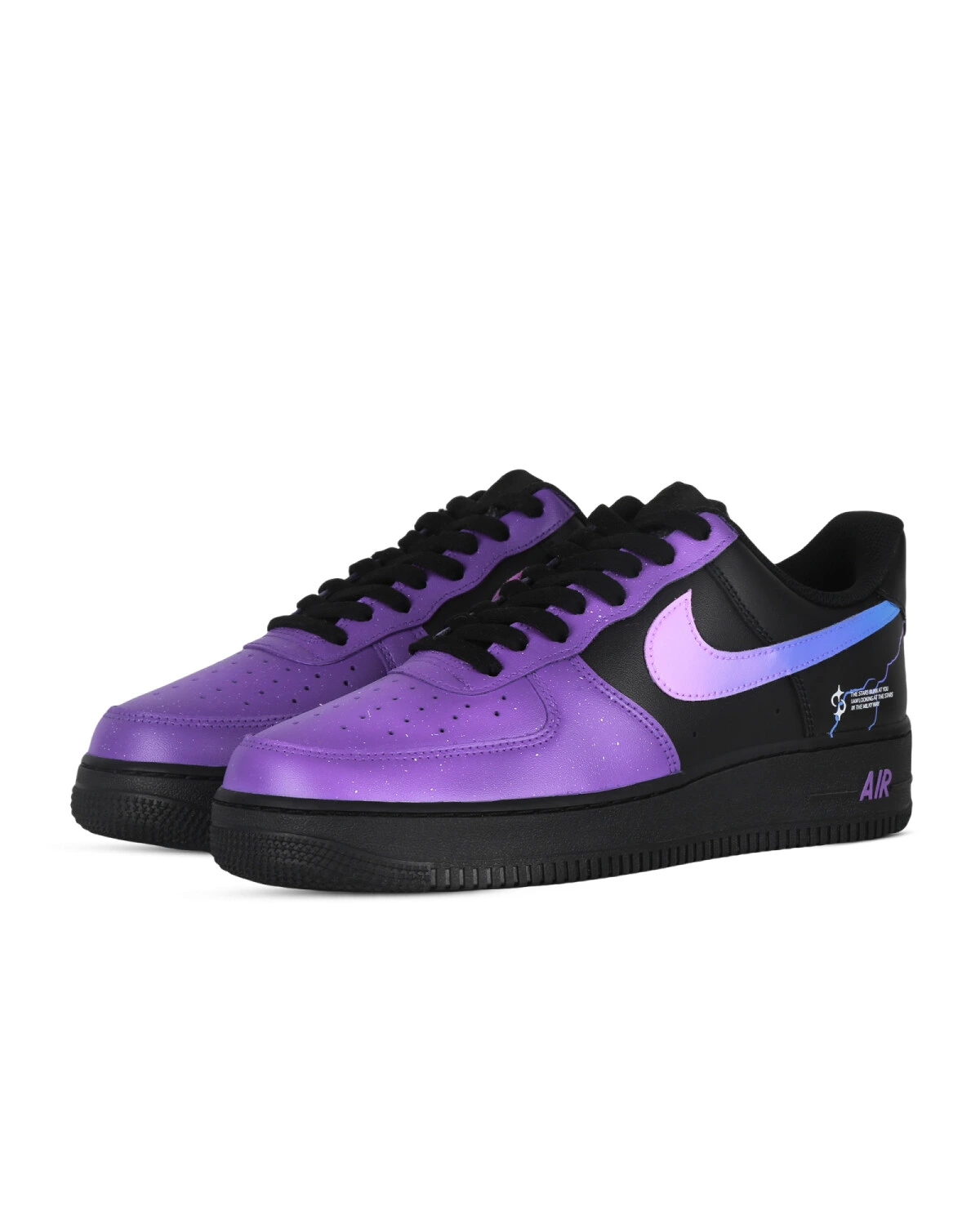 Nike Air Force 1 Galaxy Fall Black Warrior Унисекс кроссовки с амортизацией и перфорацией картинка