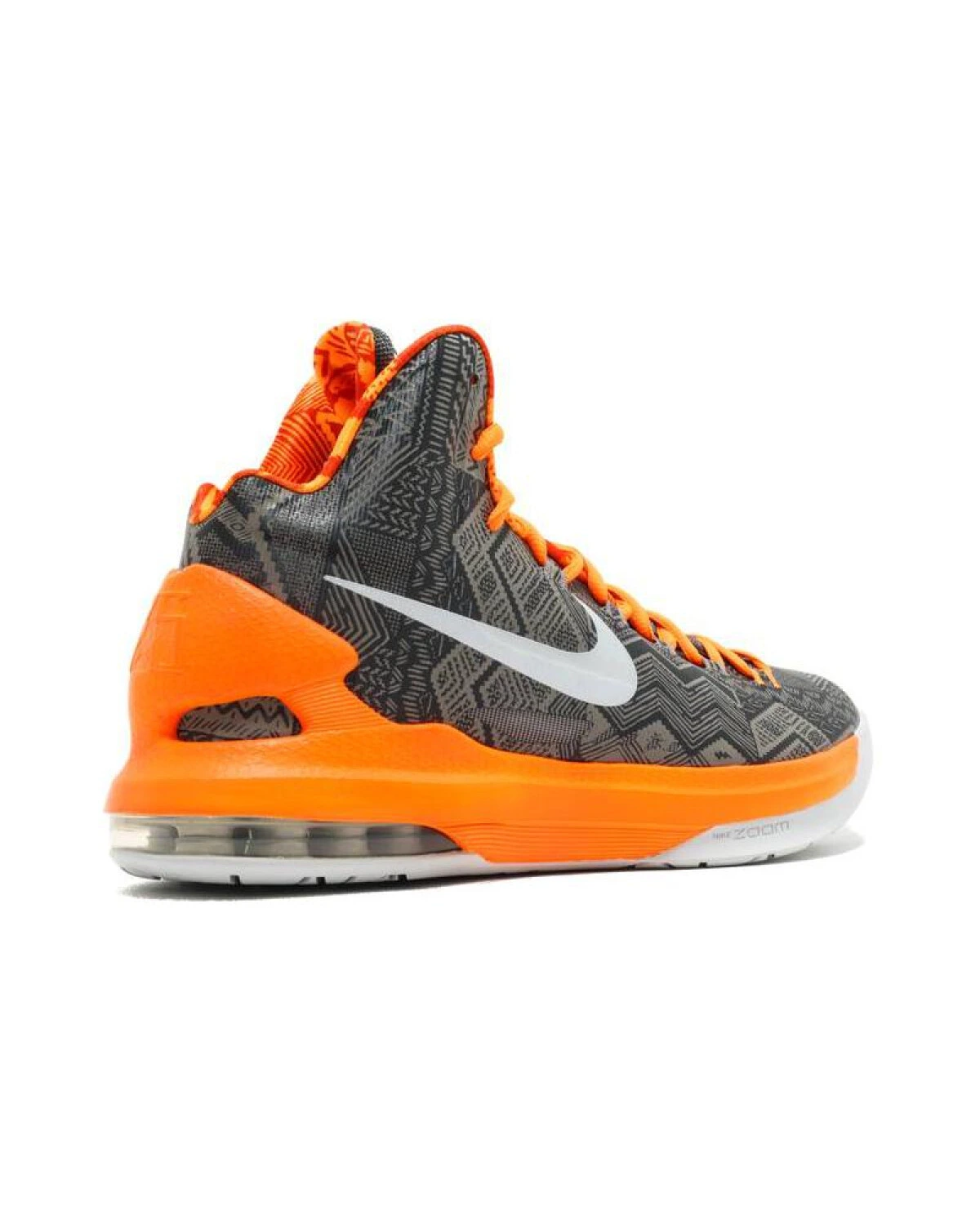 Nike KD 5 Black History Month мужские баскетбольные кроссовки серо-оранжевые картинка