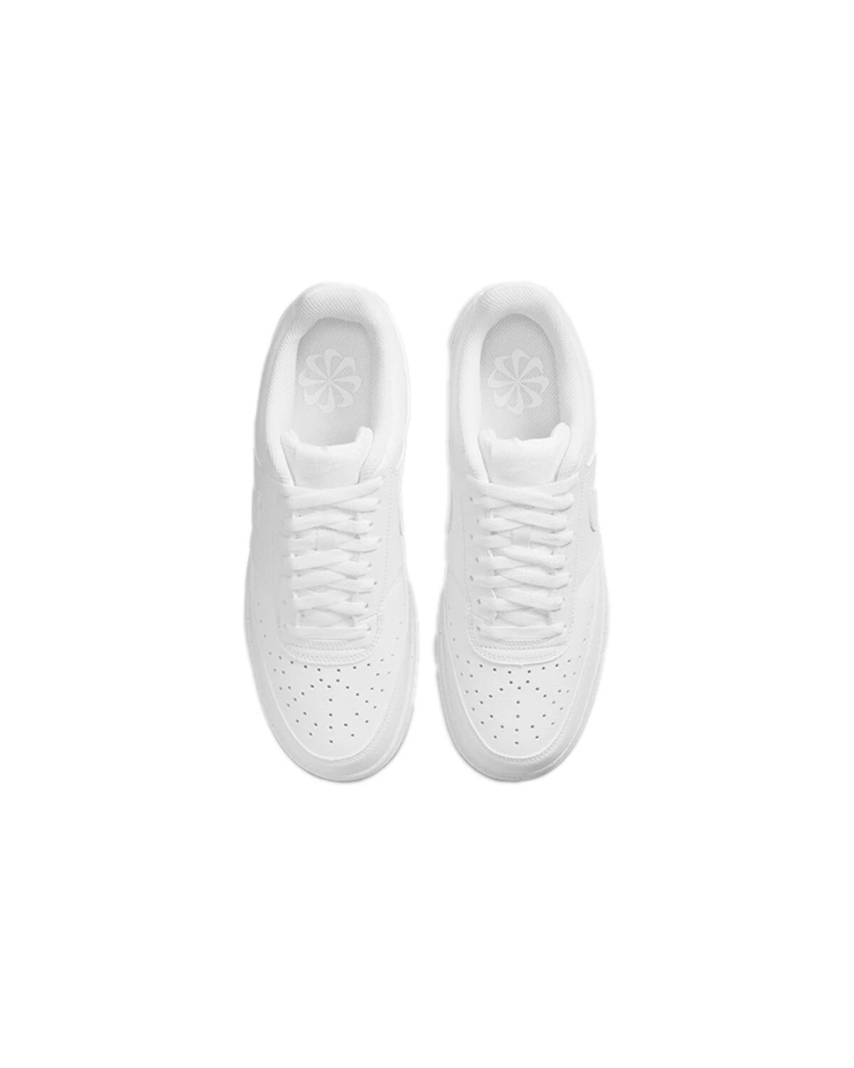 Nike Court Vision 1 унисекс кроссовки кожаные белые картинка