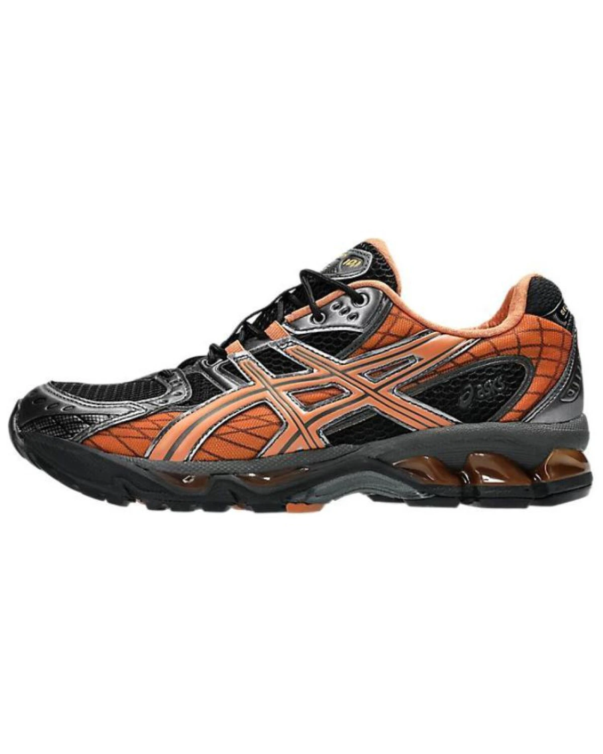 Asics GEL-Nimbus 10.1 унисекс кроссовки для бега с технологией GEL чёрно-оранжевые картинка