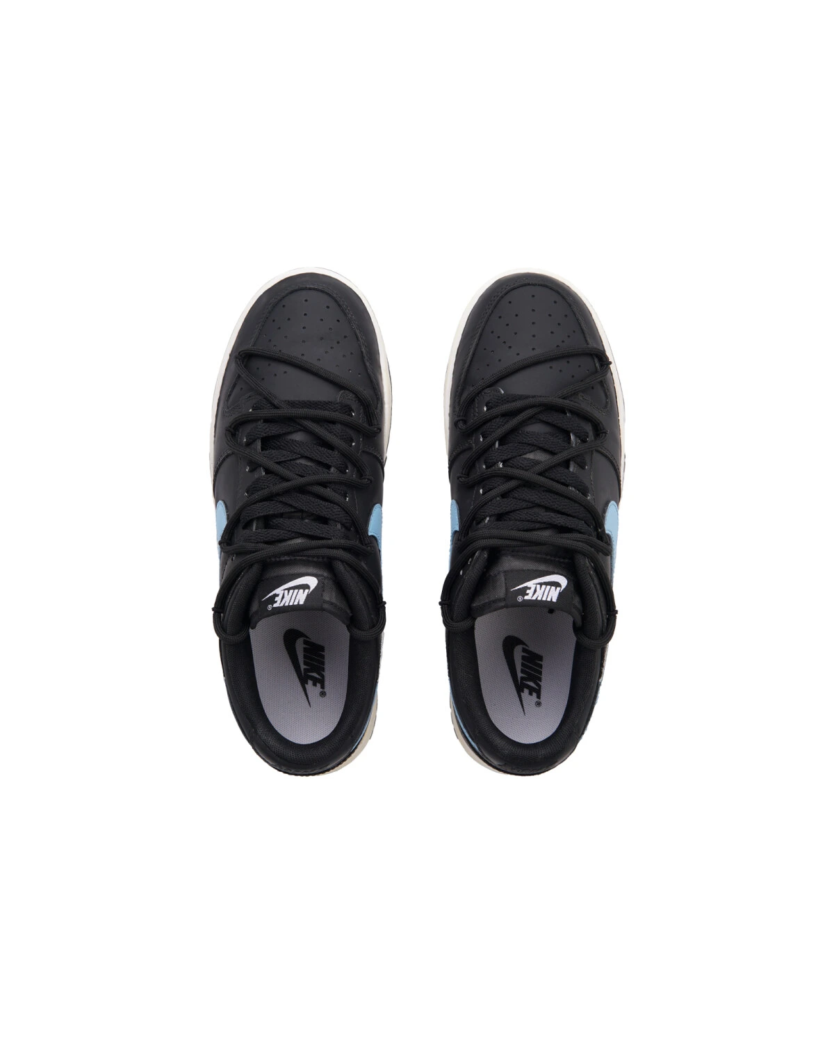 Nike Dunk Black Blue Track мужские и женские кроссовки черно-синие комфортные картинка