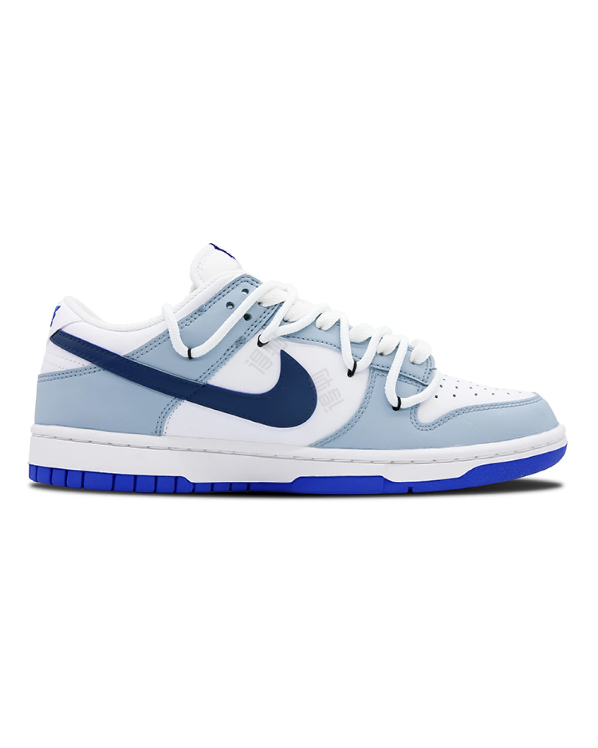Nike Dunk мужские кроссовки бело-синие с амортизацией картинка