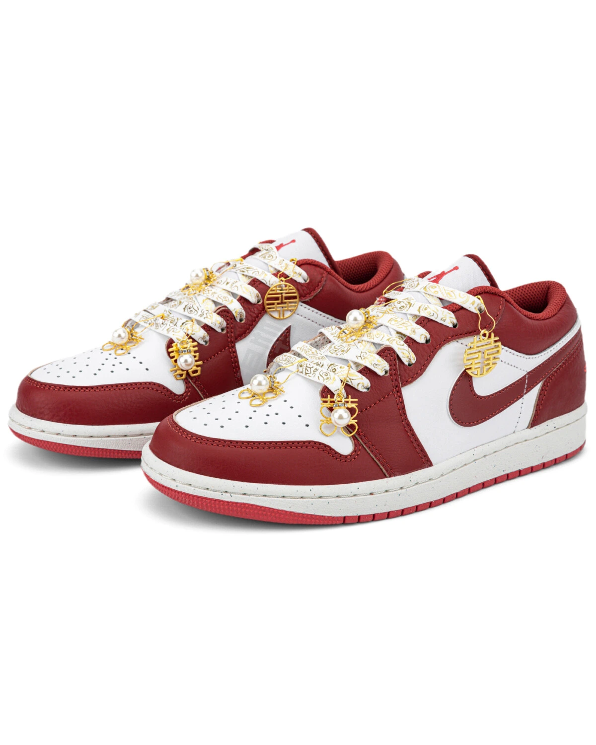 Jordan Air Jordan 1 унисекс кроссовки красные свадебные с противоскользящей подошвой картинка