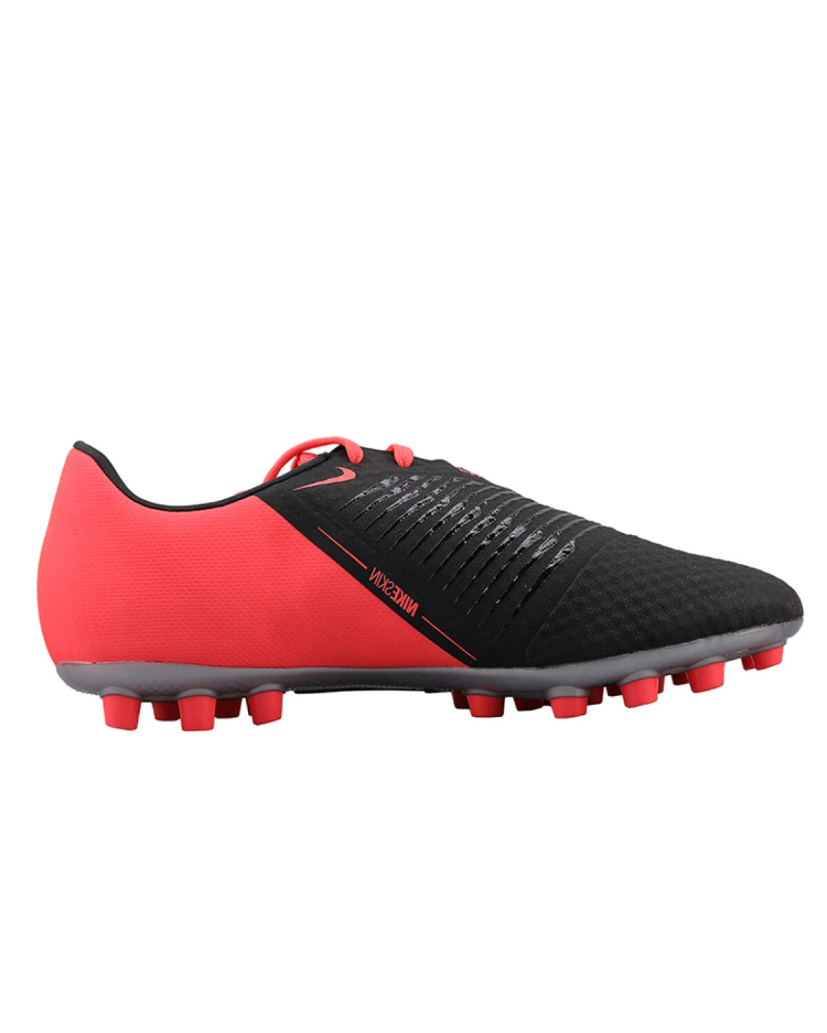 Nike Phantom Venom унисекс футбольные бутсы красно-черные из комбинированного материала картинка