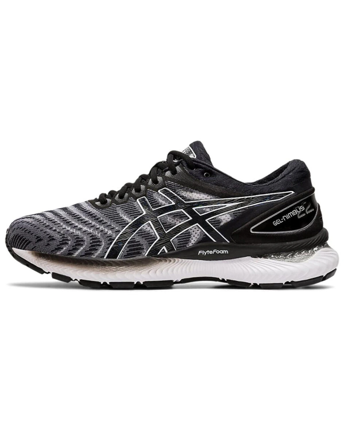 Asics GEL-Nimbus 22 мужские кроссовки черно-белые дышащие износостойкие картинка