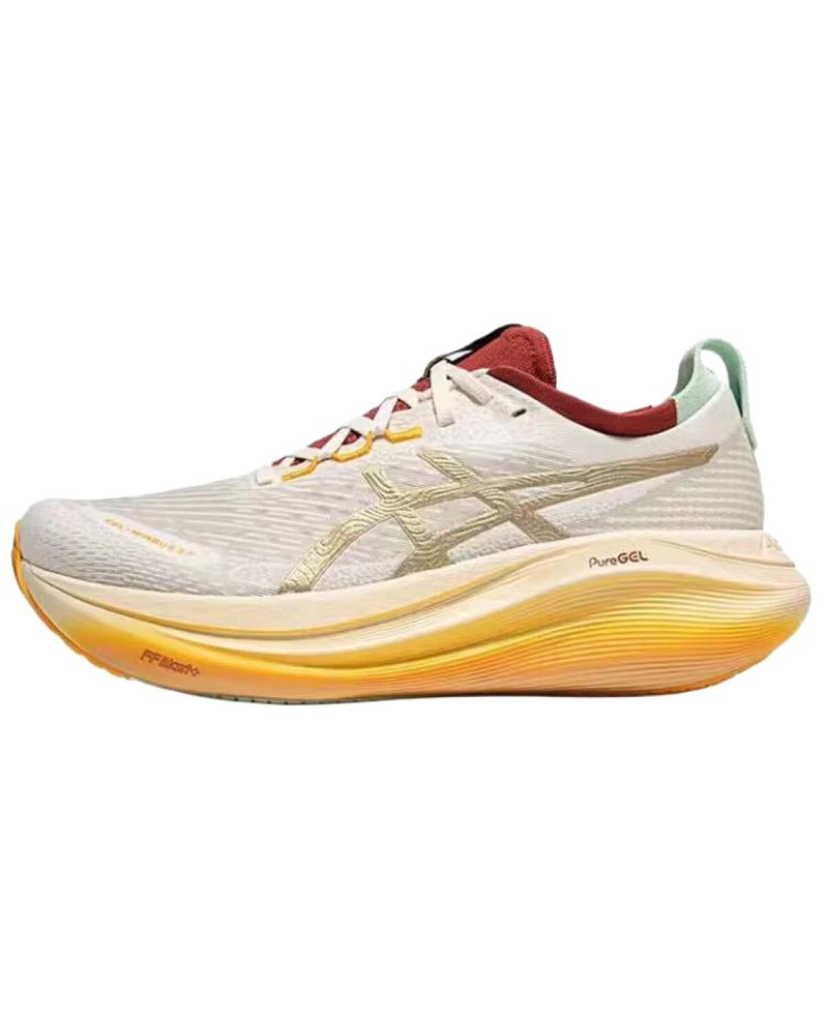 Asics GEL-NIMBUS 27 мужские спортивные кроссовки для бега бежевые картинка