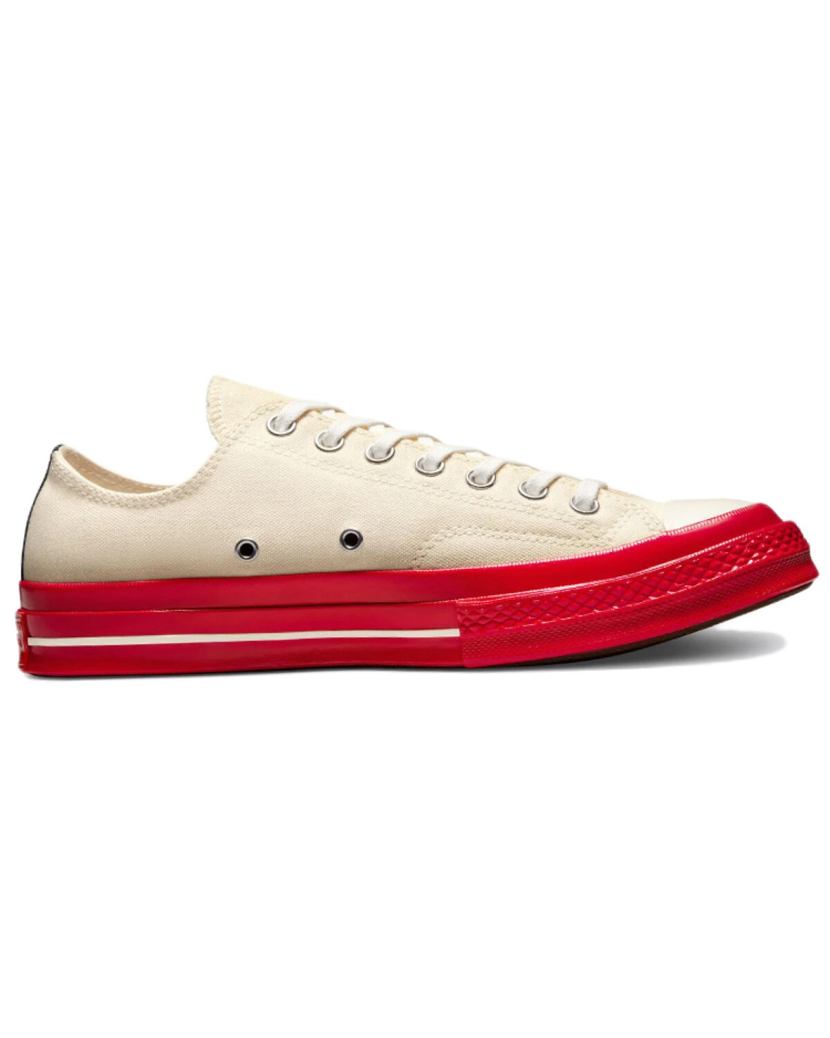 Converse Chuck Taylor All Star 1970s OX унисекс кеды бело-красные холщовые картинка