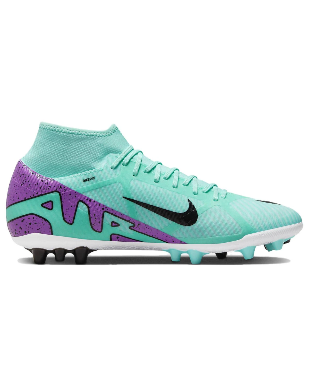Nike Mercurial Superfly 9 унисекс футбольные бутсы высокие зеленые картинка
