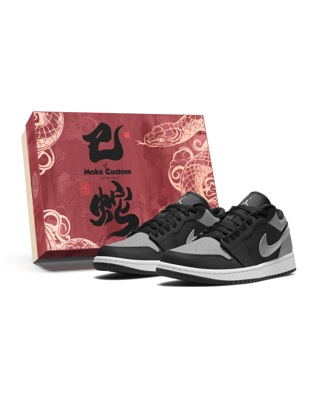 Jordan Air Jordan 1 Shadow унисекс кроссовки черно-серые винтажные баскетбольные картинка